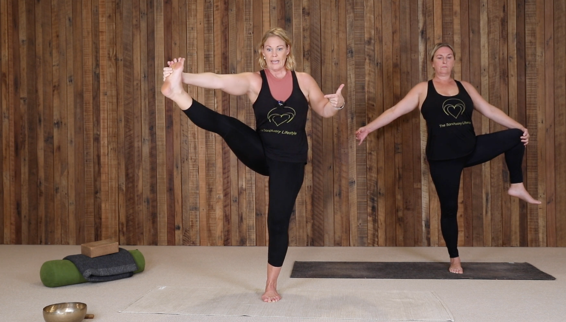 How to - Hand to Foot Pose - The Online Yoga Sanctuary